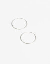 Aros Argollas Metal Aros Argolla Plata 925 - Plateado