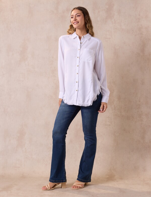 Camisa Tencel BLANCO