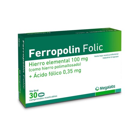 Ferropolin Folic 30 Comprimidos Ferropolin Folic 30 Comprimidos Masticables