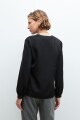 Blusa satin negro
