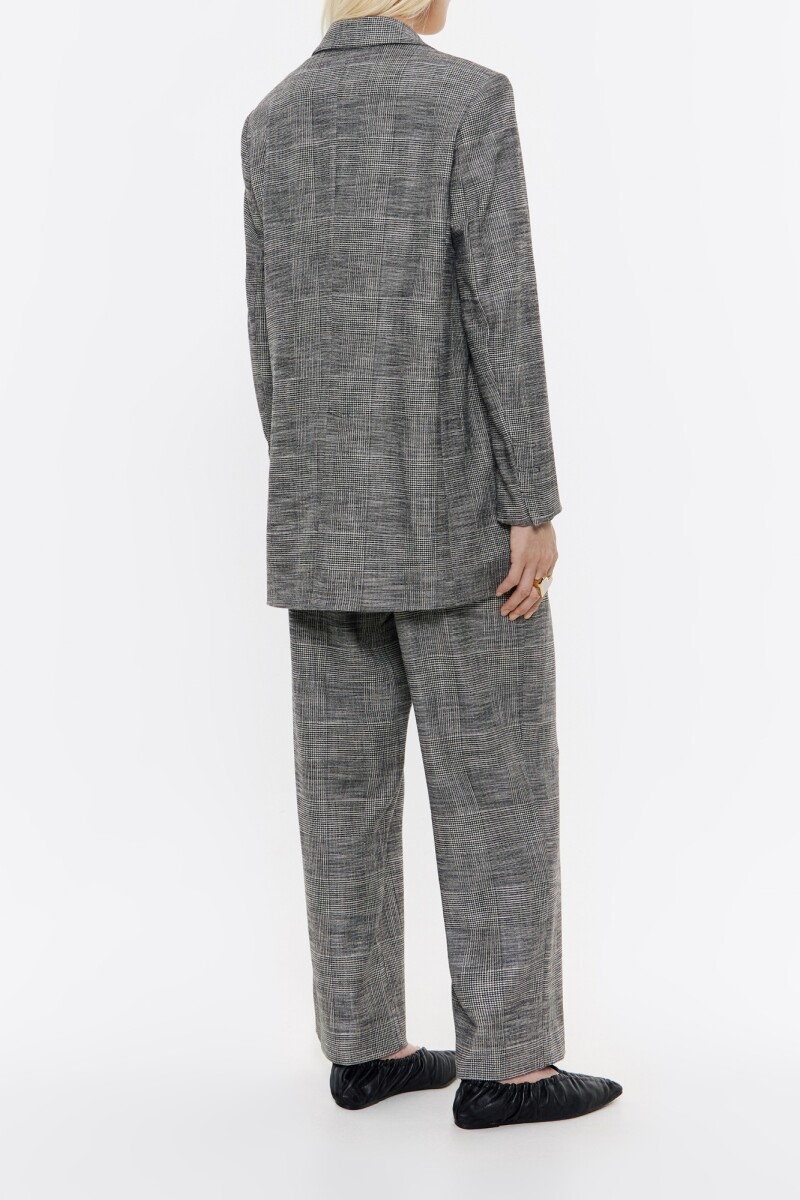 CHAQUETA SASTRE CUADROS Gris
