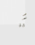 Bijou Cuff Con cuff Set De Aros Mixplating - Plateado