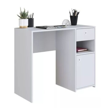 ESCRITORIO CON CAJON Y PUERTA - BLANCO ESCRITORIO CON CAJON Y PUERTA - BLANCO