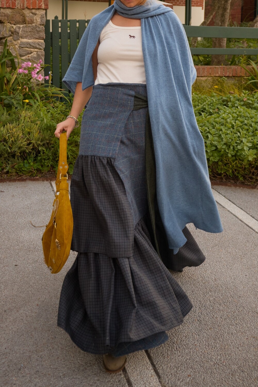 Winter Wave Skirt Gris
