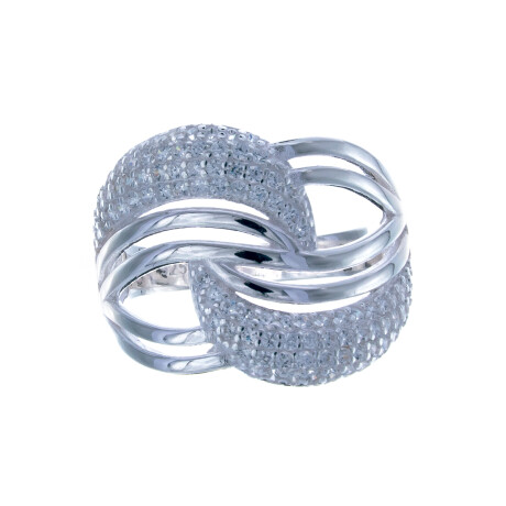 Anillo de plata 925 con circonias. Anillo de plata 925 con circonias.