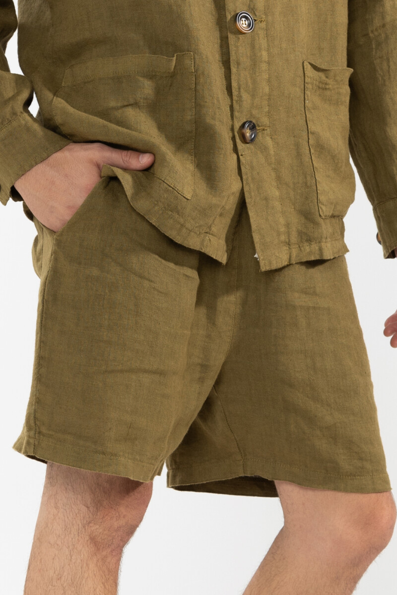 PREMIUM LINEN SHORTS Oliva Pol