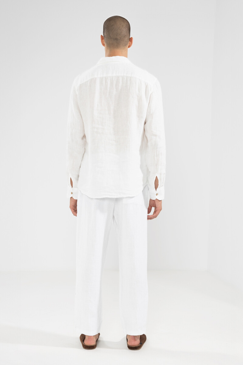 100% LINEN LONG SLEEVE SHIRT Casapueblo