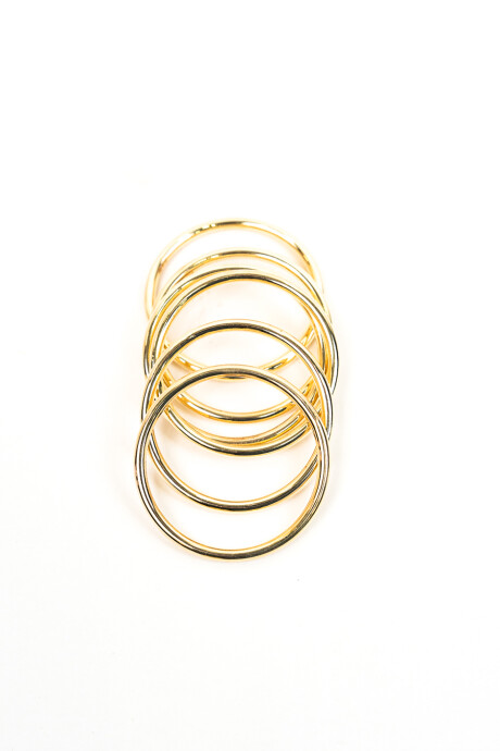 Brazalete Vega, Set 6 Pcs Dorado