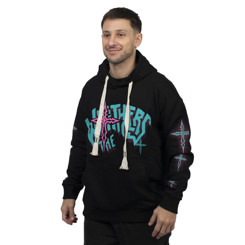 CANGURO ACTIVE HODDIE CON ESTAMPA Unisex - XC06 Negro