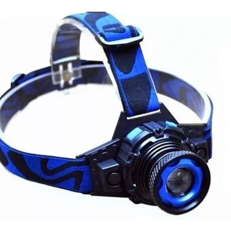 Linterna Minero Led Xp Con Zoom Regulable Incluye Accesorios Negro/azul