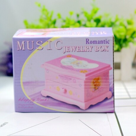 Caja Musical Rectangular Rosa Caja Musical Rectangular Rosa