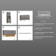 Modulos De Cocina Incluye 3 Modulos Y Mesada GAMAS DE GRIS