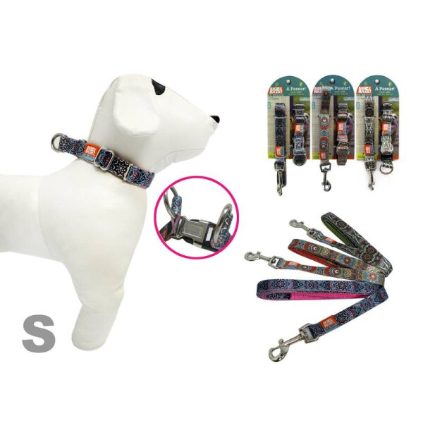 COLLAR + CORREA PARA MASCOTAS TAMAÑO S, DISEÑO 1 COLLAR + CORREA PARA MASCOTAS TAMAÑO S, DISEÑO 1