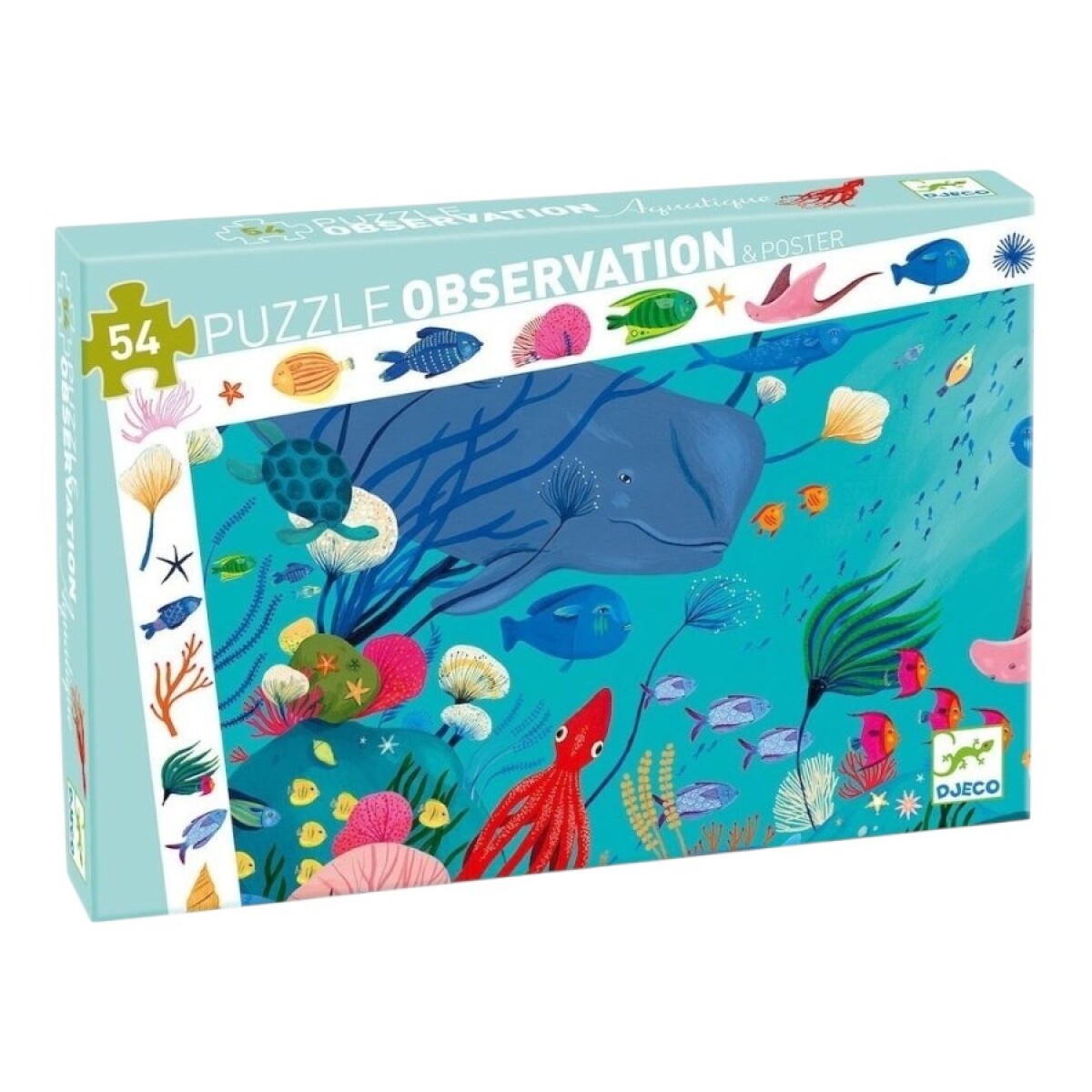Puzzle Observación Acuático 54 Pzs Djeco 