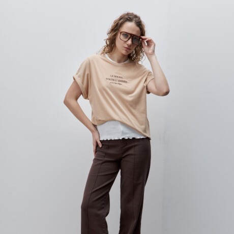 REMERA PONT Beige