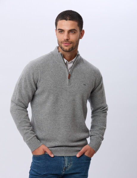 BUZO DE LANA DE ABRIGO Gris claro