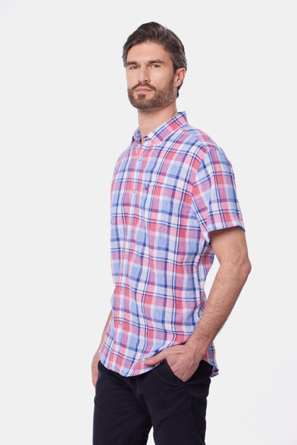 CAMISA DE LINO Rosado