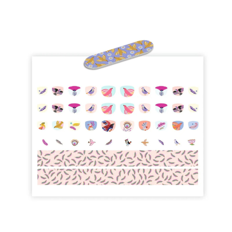 Stickers para uñas Feathers Djeco Stickers para uñas Feathers Djeco