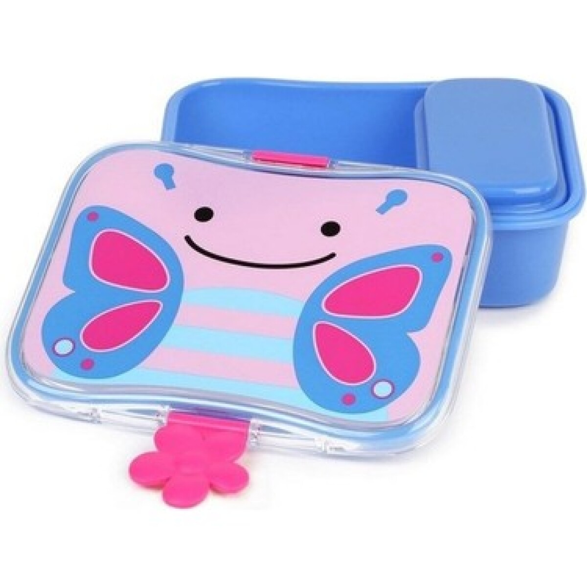 Tupper lonchera 2 en 1 diseño mariposa 
