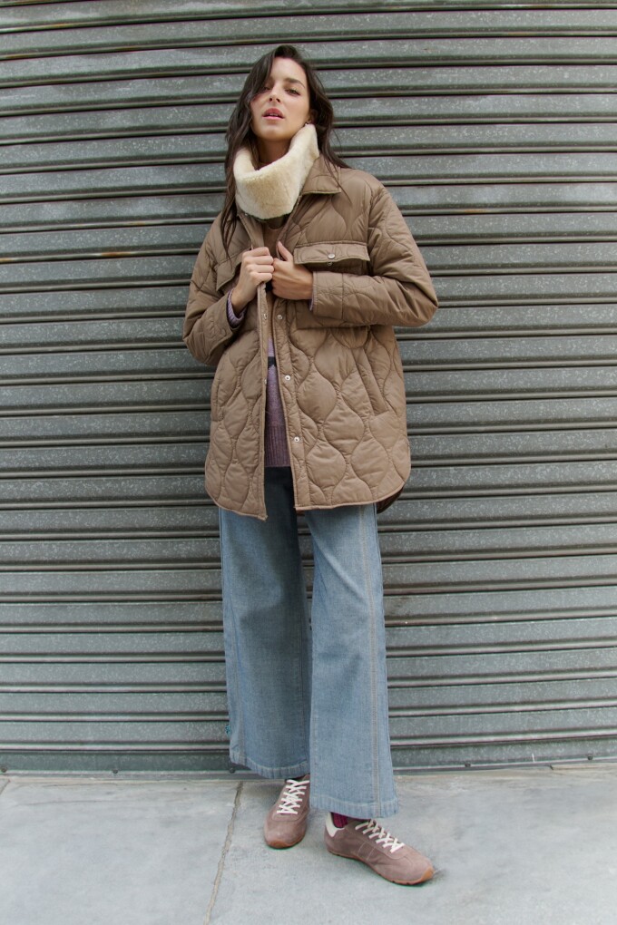 CHAQUETON MATELASSE BEIGE