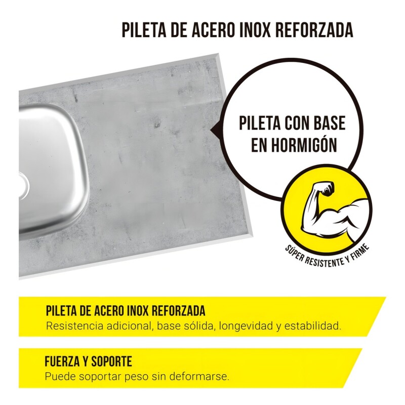 Pileta De Acero Inoxidable Con Base En Hormigón La Tentación Color Inox Pileta De Acero Inoxidable Con Base En Hormigón La Tentación Color Inox