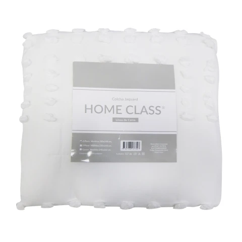 Colcha Nordico con Pompón Richmond King 240 x 260 cm AMY 99 BLANCO