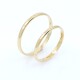 Par De Alianzas Oro 18 K Amarillo Bombe Clasico 2 mm Par De Alianzas Oro 18 K Amarillo Bombe Clasico 2 mm