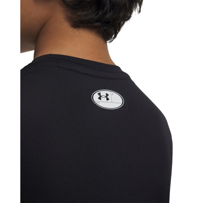 UA HG Armour LS-WHT BLK-001