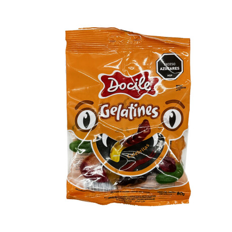Gomitas DOCILE Gelatinas 70Grs-80Grs GOMITAS DOCILE GELATINAS 80GR CULEB.BRIL