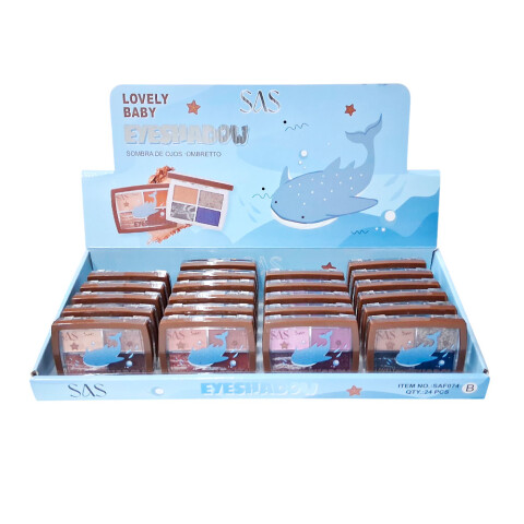 SAS Paleta de sombra de ojos 4 colores Tono 6