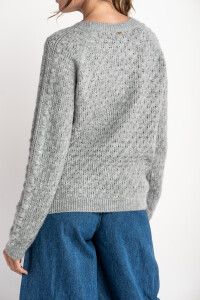 Sweater Textura Gris