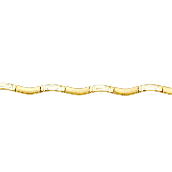 Pulsera Ondas -Oro bajo-Sin Piedra-PU8033 sinpiedra