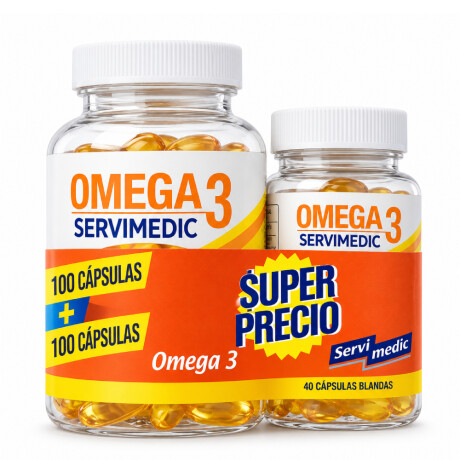 Omega Servimedic 100 + 40 100 Cápsulas Omega Servimedic 100 + 40 100 Cápsulas