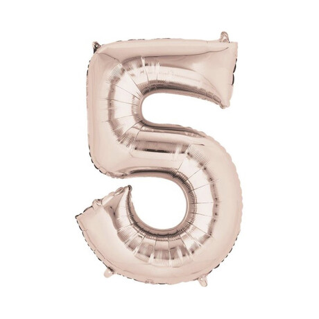 Globo Nº 5 Oro Rosa 75 cm Sc