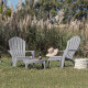 Set x2 Sillón de jardín exterior plástico Miami GRIS