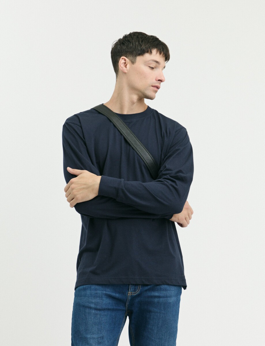 520682 T-SHIRT HARRINGTON LABEL Azul Oscuro