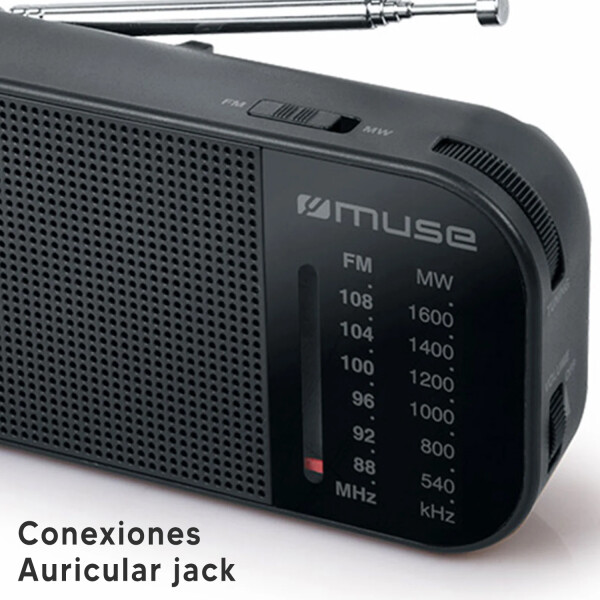 Radio Portátil Muse M025r Am/fm RADIO PORTATIL MUSE M025R AM/FM