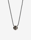 Cadena Corta con Dije Color Collar Athletic Bling - Negro