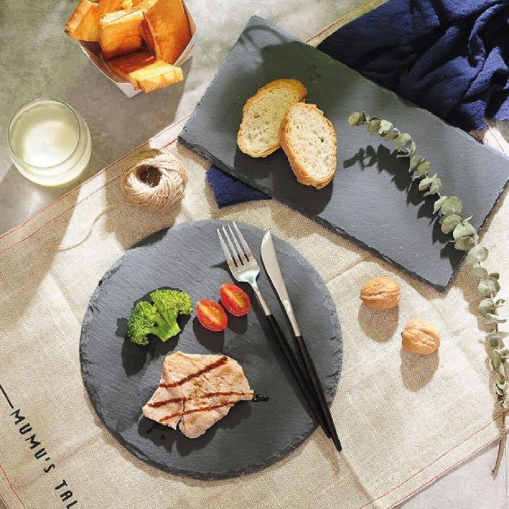 Plato Gourmet - 25x35cm - Piedra Rectangular Plato Gourmet - 25x35cm - Piedra Rectangular