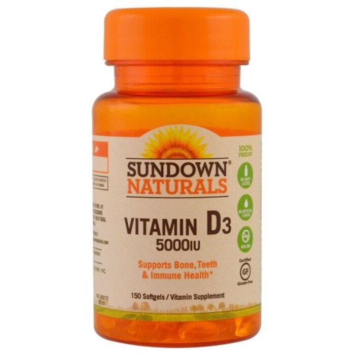 VITAMIN D3 125 MCG/ 5000 IU SUNDOWN FR. única