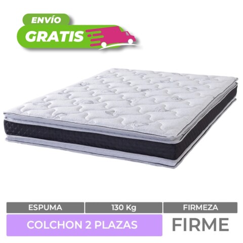 Colchón 2 Plazas Reversible Dubai Doble Pillow y EPS 138 x 188 x 24 cm - 130 Kg Colchón 2 Plazas Reversible Dubai Doble Pillow y EPS 138 x 188 x 24 cm - 130 Kg