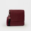 Bandolera Olivia En Cuero Graneado Bordeaux