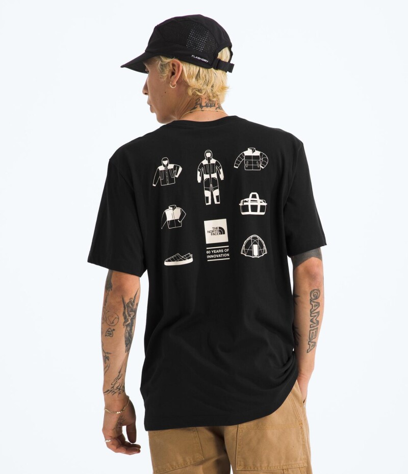 Remera de manga corta regular Mountain Mirage Tnf Black