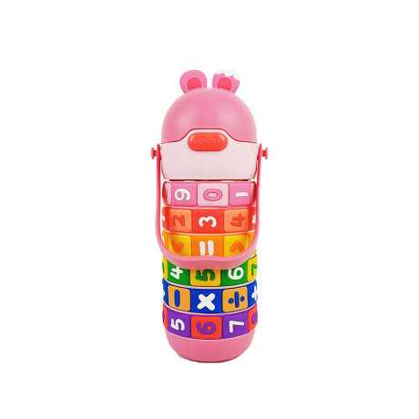 Botella infantil didáctica matemática Rosado