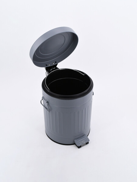 PAPELERA CON PEDAL GRIS