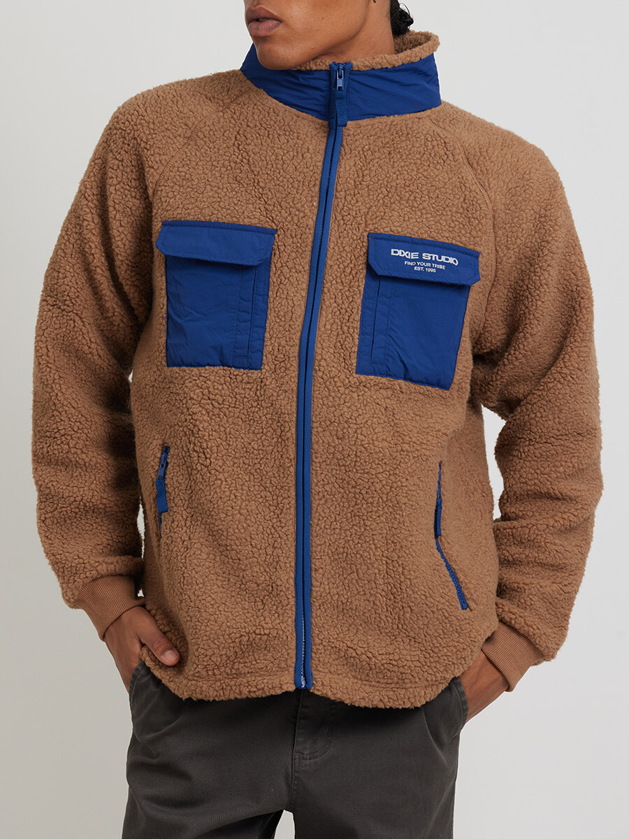CAMPERA KEIRAN ( SHERPA ) DIXIE - MarrÓn 