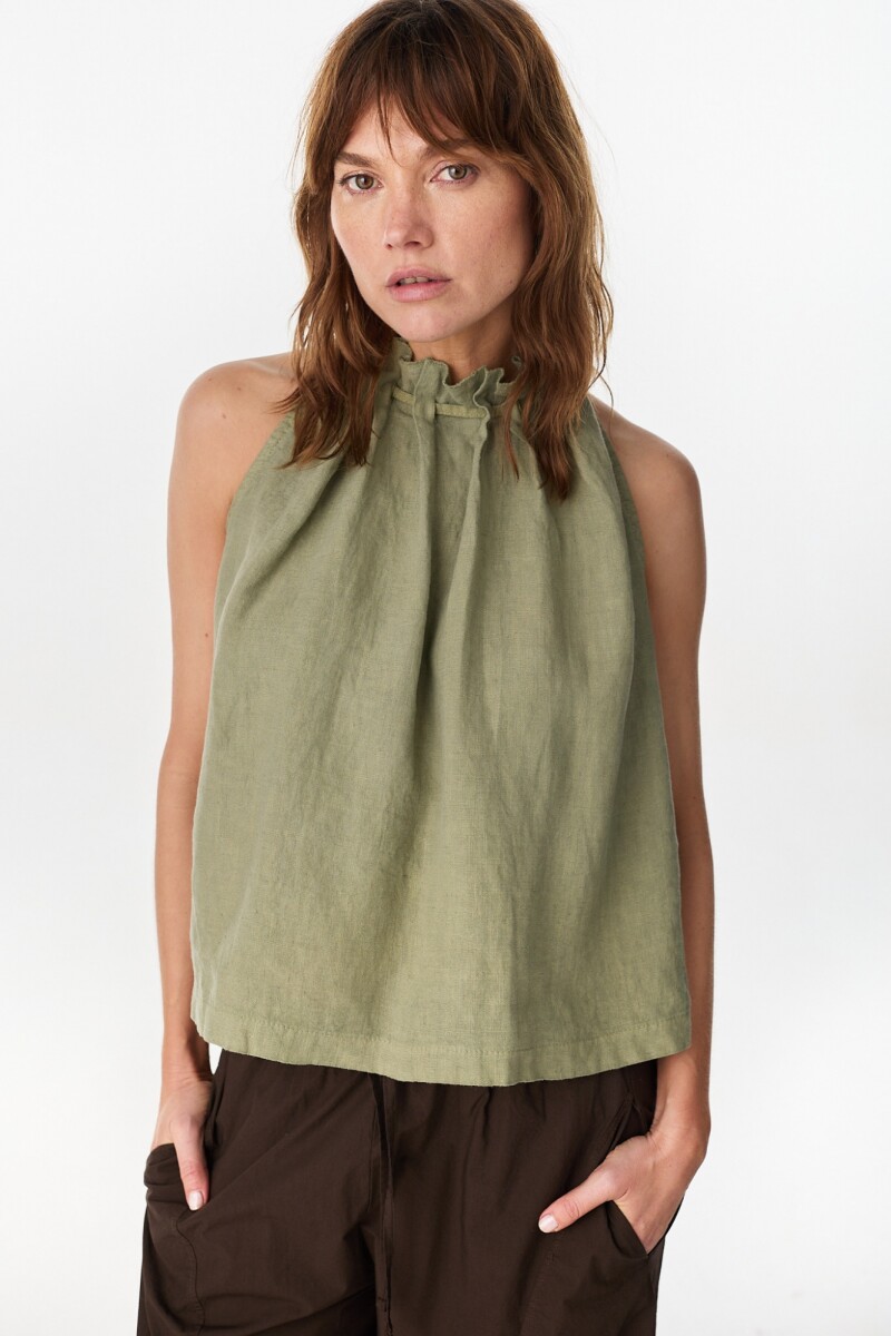 Blusa Ondas Verde Oliva