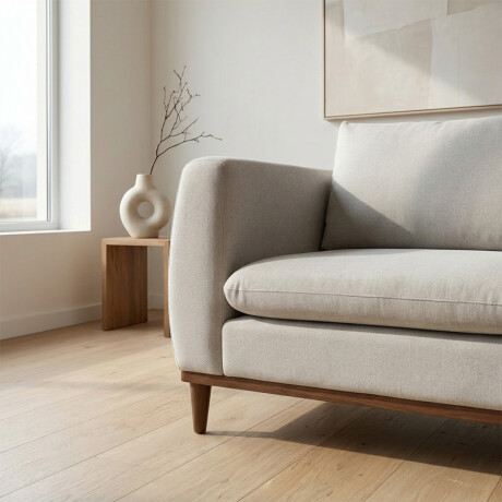 Sofá Vicenzo - Microfibra - 3 cuerpos FX4-10 (Beige)