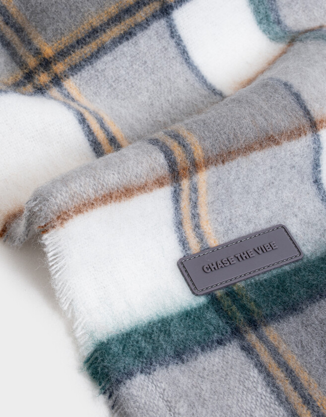 Bufandas Estampados Bufanda Cuadrillé Con Flecos - Estampado Escoces