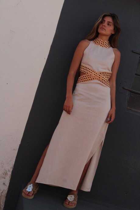 Cross dress Beige